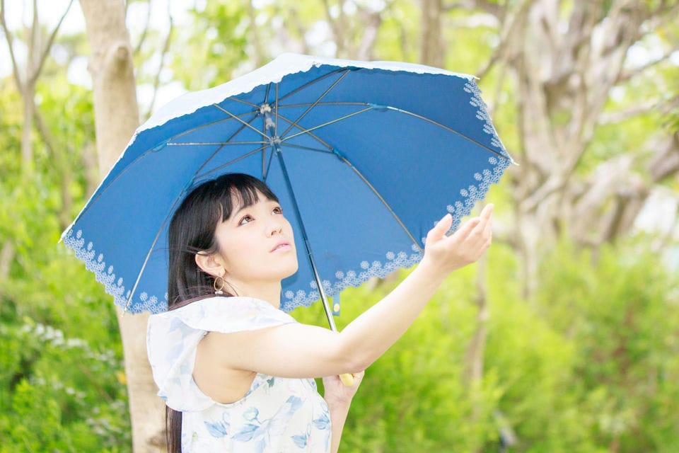 晴雨兼用の折りたたみ傘は一年を通して活用できる